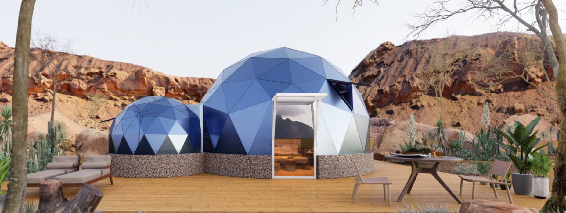 原阳县球形智能光伏玻璃星空房